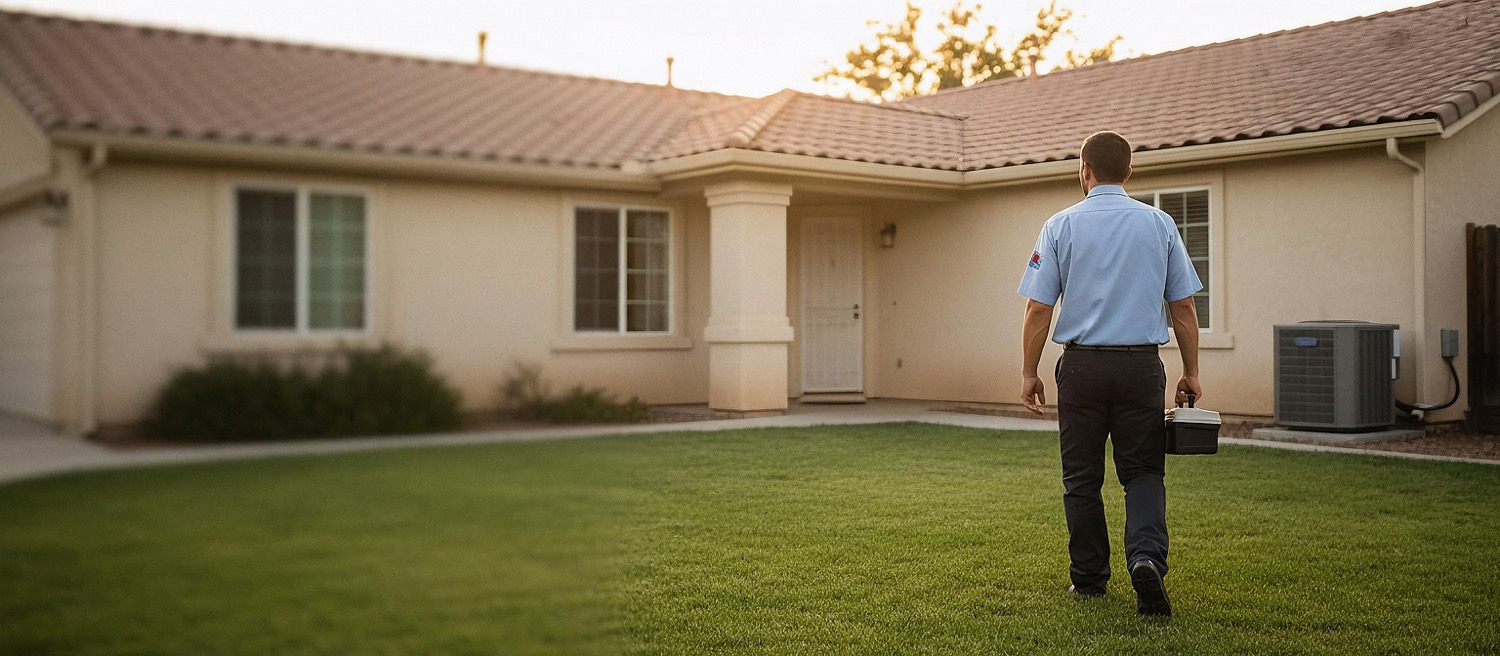 Close-up detail comparing worn furnace metal with new high-efficiency surface in Fresno home.