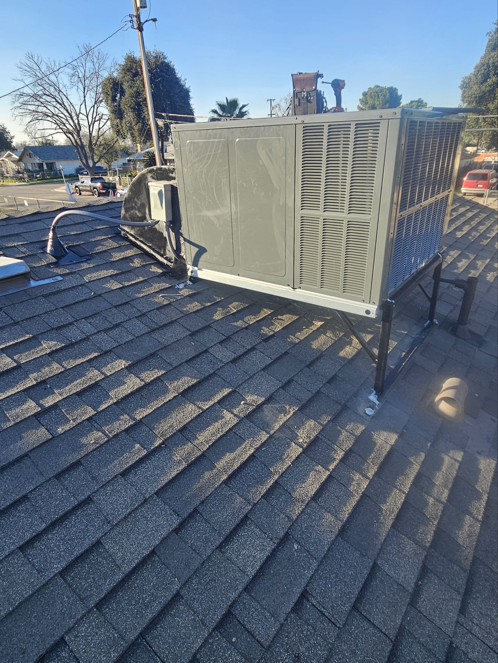 new goodman rooftop ac package unit replacement fresno
